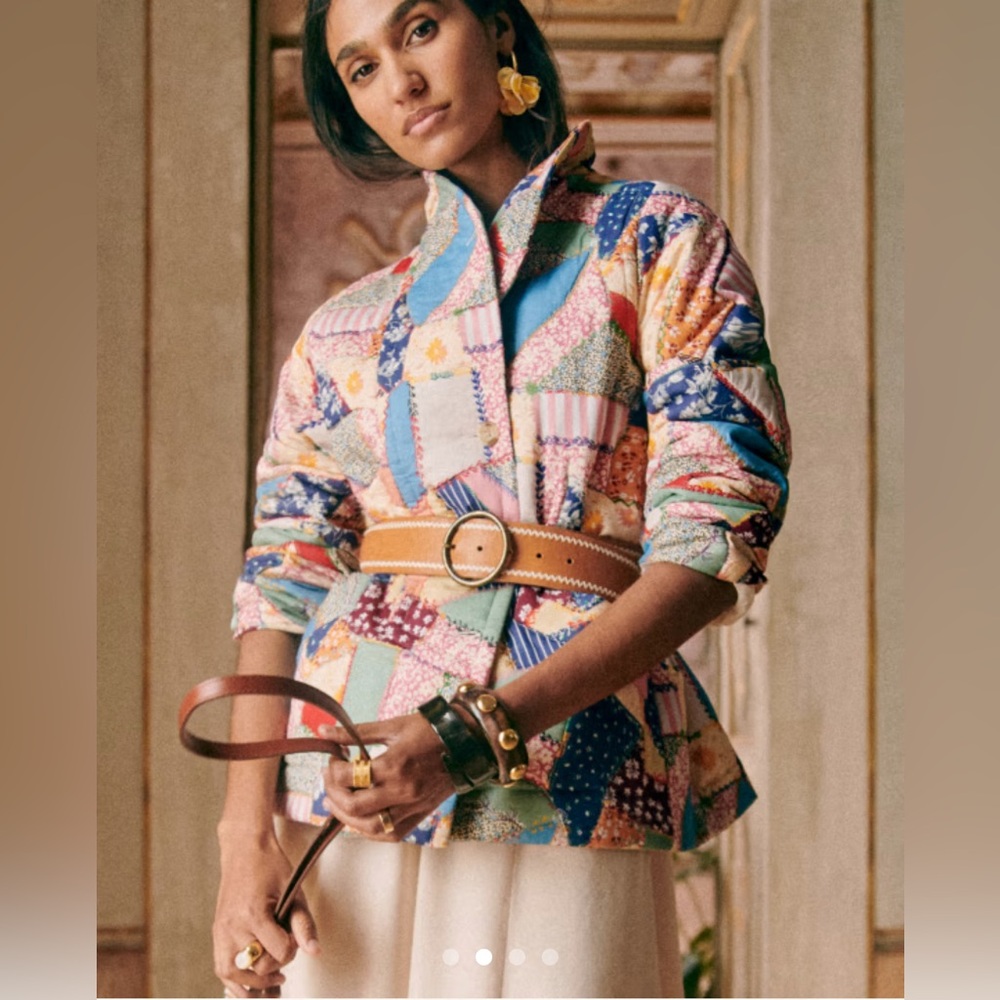 Sezane Multicolor Patchwork Jacket - image 1